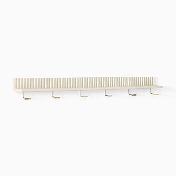 Quinn Shelf w/ Hooks (28"–44") | West Elm | West Elm (US)