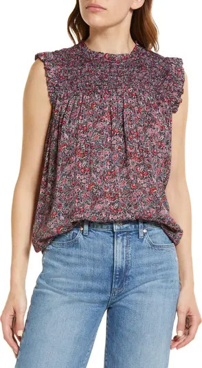 Print Smocked Blouse | Nordstrom