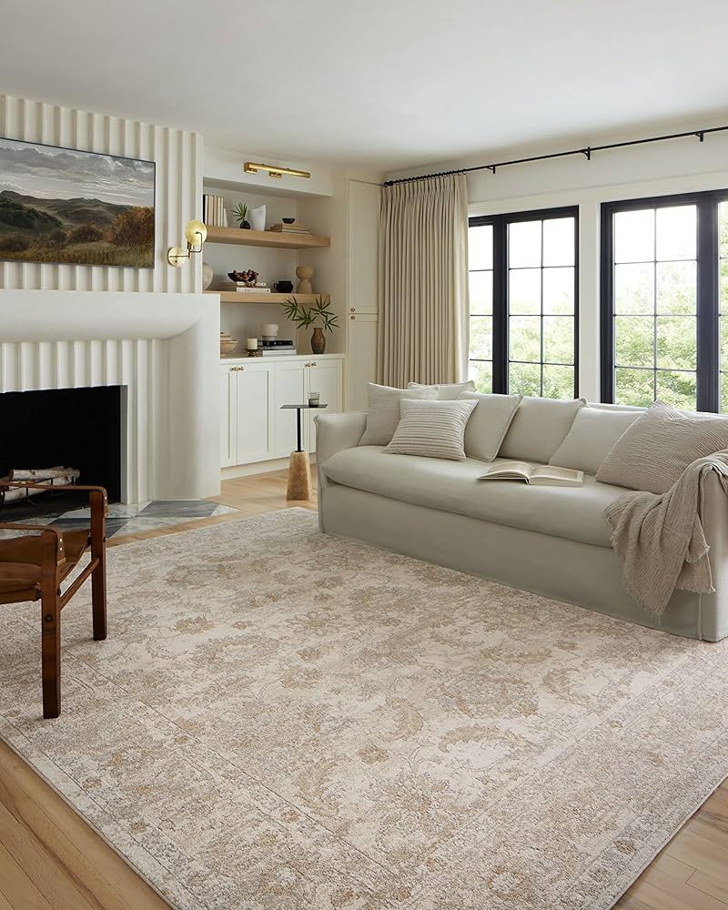 Loloi II Odette Collection ODT-03 Ivory/Beige 7'-10" x 10' Area Rug | Amazon (US)