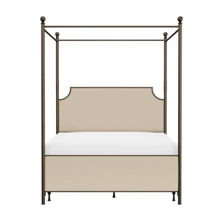 Lark Manor Ropesville Upholstered Canopy Bed | Wayfair North America