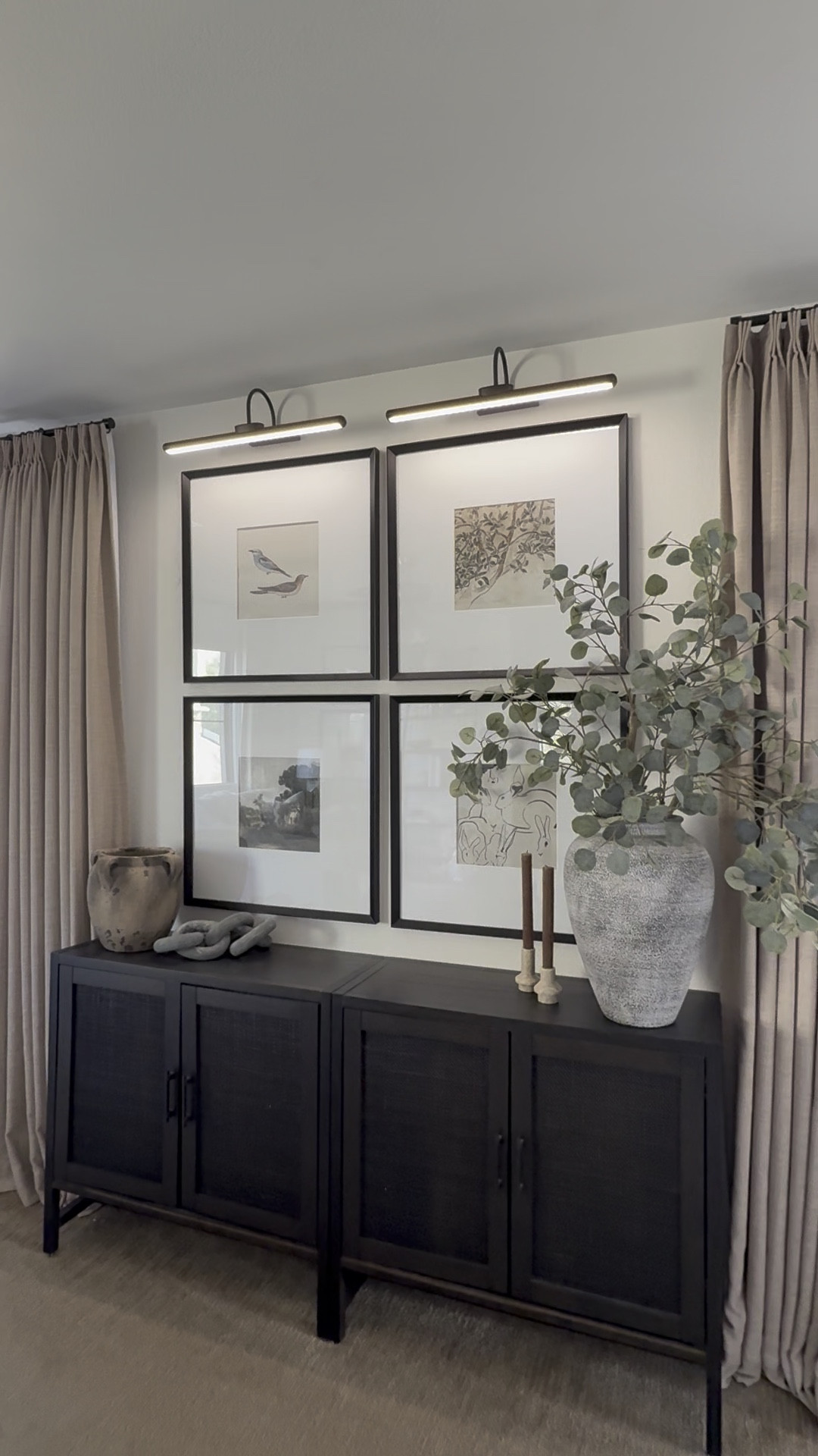 Picture lights in my loft 

Curtains 
Picture frames 
Accent tables-Back in stock 
Spring decor 
Easter decor 
Digital art 

#LTKFindsUnder50 #LTKFindsUnder100 #LTKHome