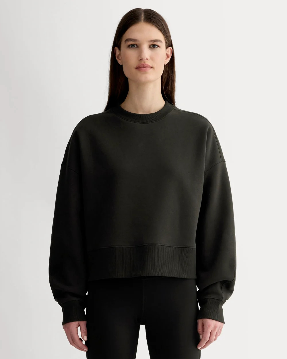Luxe Fleece Sweatshirt | Black | Everlane