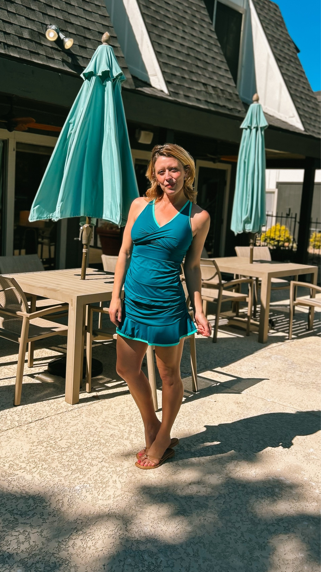 The everything you need outfit for Summer! This tankini would be great for tennis, pickleball, dinner out or a day at the beach! Love the piping contrast and cute ruffle. Comes in other colors 🩵💙 Shop the looks on LTK app


#LTKOver40 #LTKSwim #LTKSaleAlert