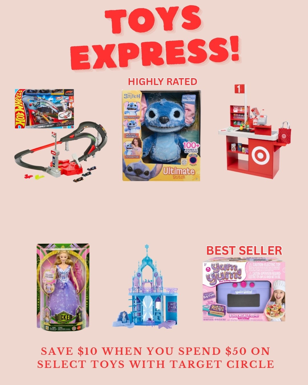 Toys Express! Save $10 when you spend $50 on select toys with Target Circle + more toy deals!

#LTKSaleAlert #LTKGiftGuide #LTKKids