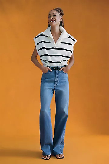 MOTHER The Savory Heel High-Rise Wide-Leg Jeans | Anthropologie (US)