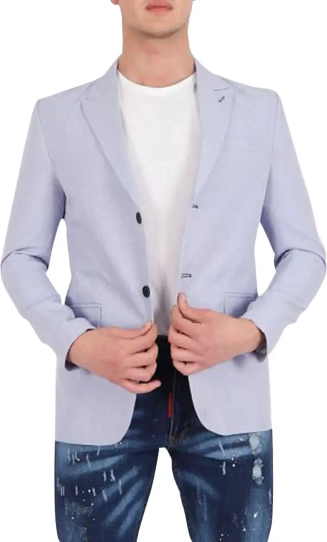 Solid Two Button Peak Lapel Jacket | Nordstrom Rack