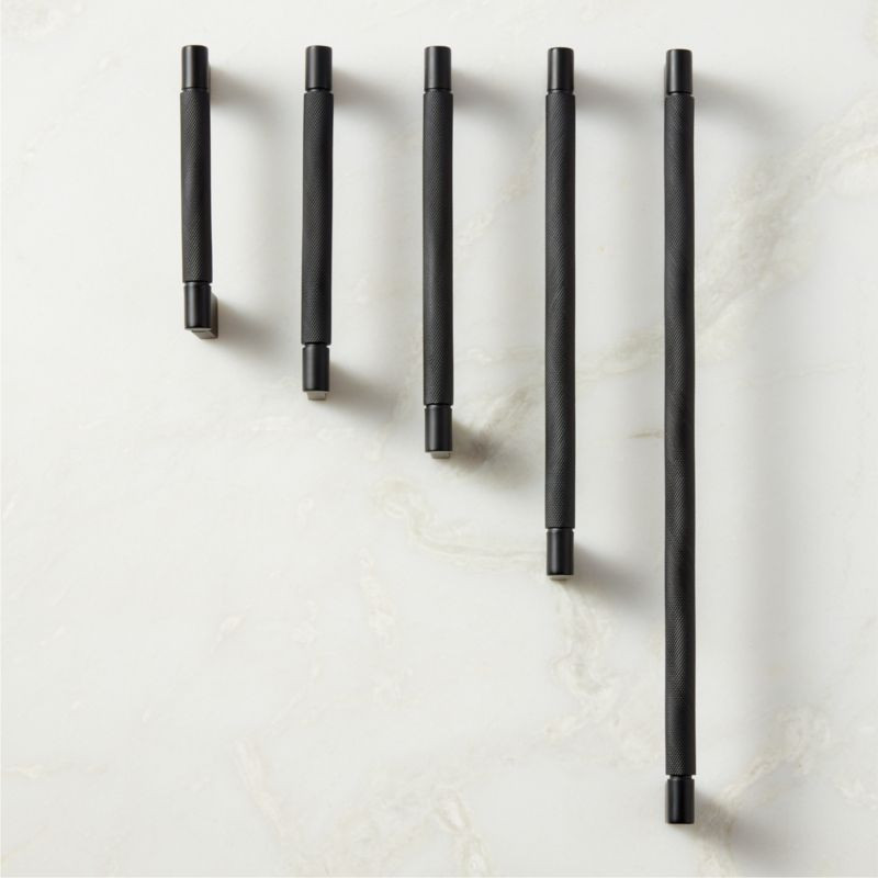 Nicolo Knurled Black Handles | CB2 | CB2