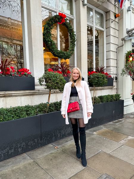 Chic winter outfit I wore in London! 

Things I can’t link:
Coat - santinni 
Tights - sheertex 
Bag- miss dior but linked a look for less 

#LTKeurope #LTKHoliday #LTKSeasonal