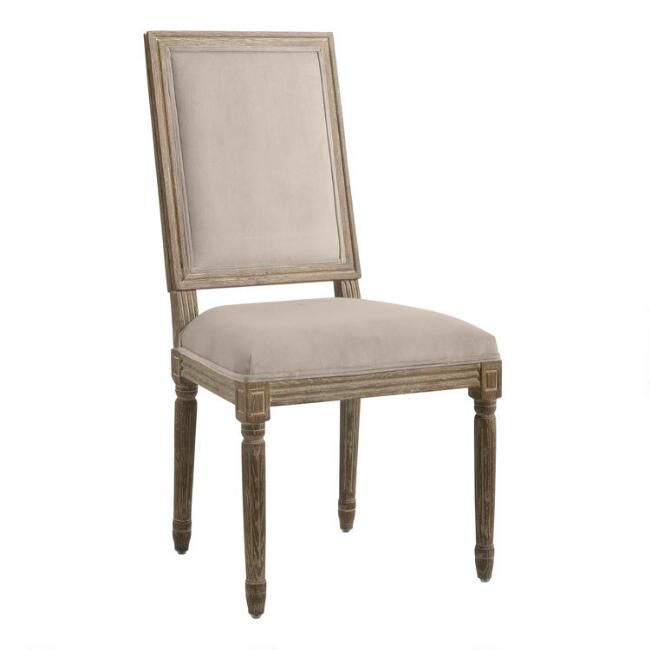 Square Back Paige Upholstered Dining Chair Set Of 2 | World Market