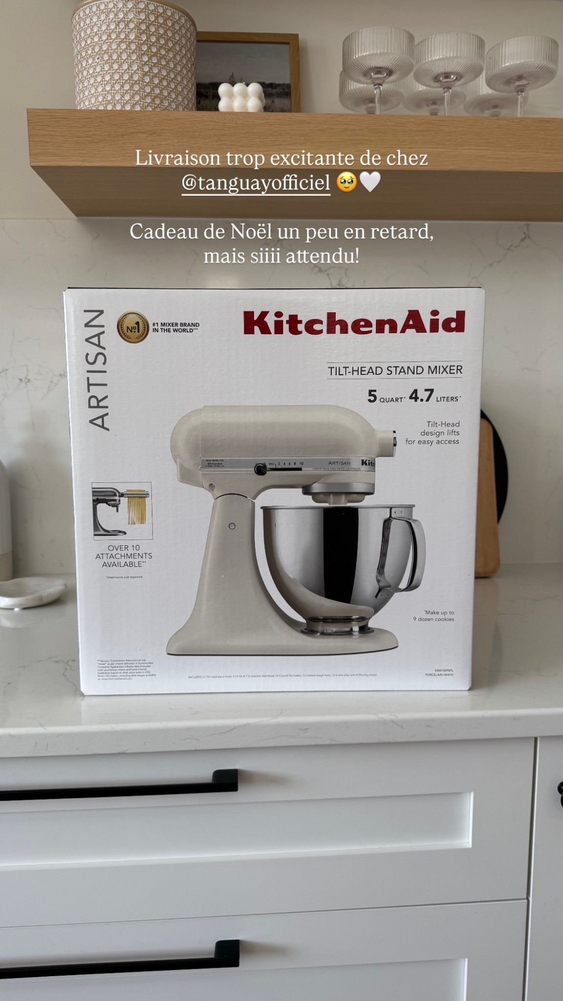 Livraison trop excitante de chez @tanguayofficiel 🥹🤍

Cadeau de Noël un peu en retard, mais siiii attendu!