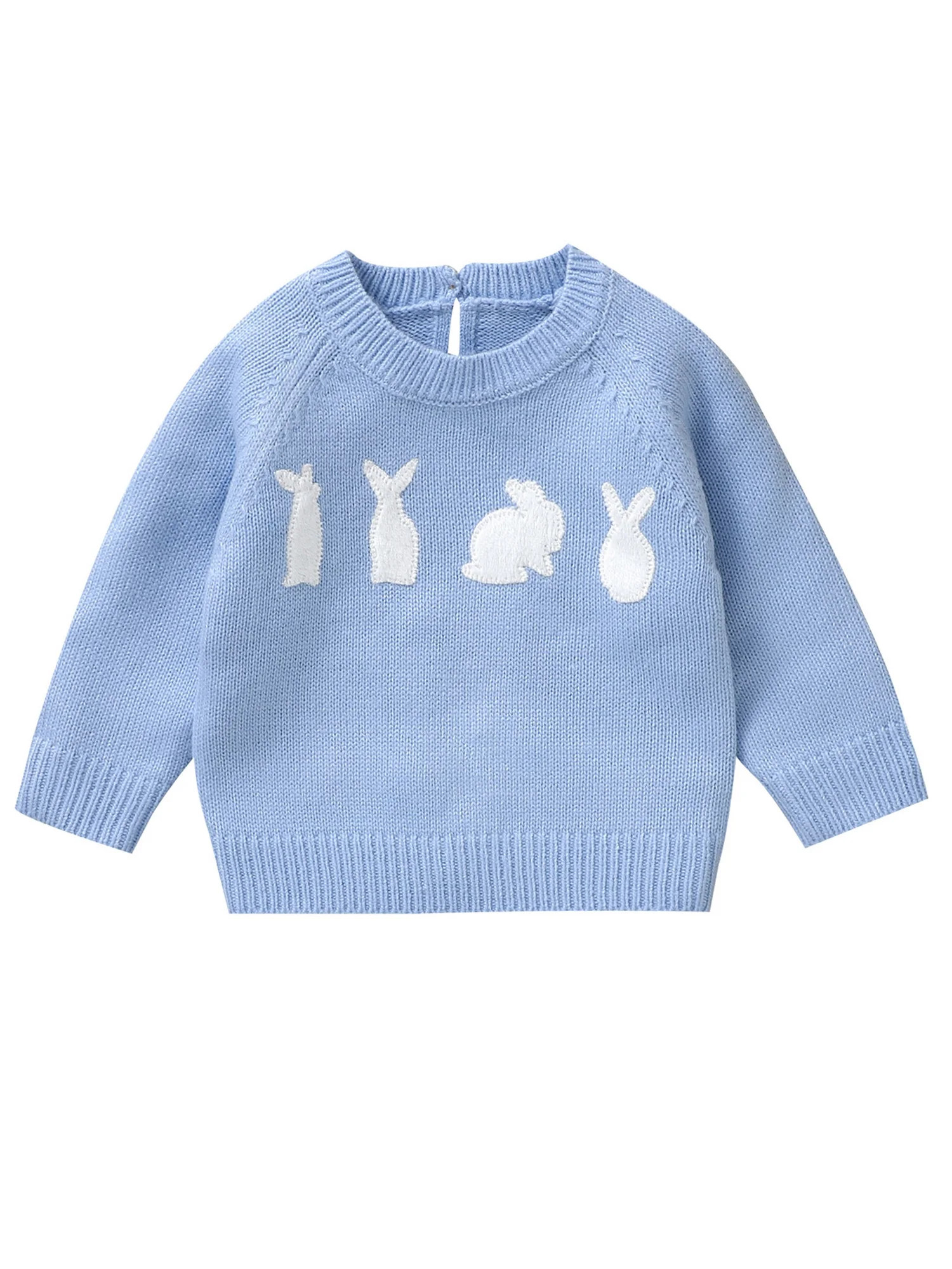 Suealasg Toddler Baby Boy Girl Sweater Long Sleeve Rabbit Knit Pullover 6M 12M 2T 3T Infant Easte... | Walmart (US)