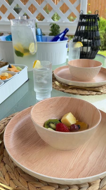 Summer table ready thanks to @walmart ! Condiment tray, table placemats, pitcher, bamboo dinnerware set and more!  #ad #WalmartPartner #WelcomeToYourWalmart #WalmartSummer 

#LTKSeasonal #LTKhome #LTKfamily