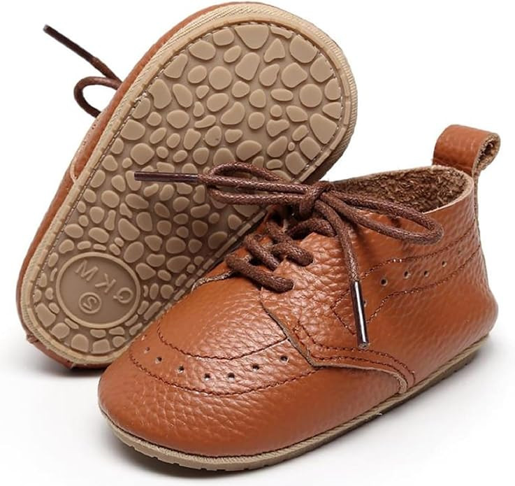 Infant Baby Boys Girls Leather Loafers Comfort Oxford Dress Wedding Shoes First Walker Outdoor Sh... | Amazon (US)