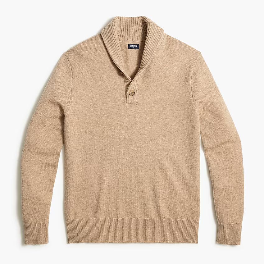 Shawl collar sweater in supersoft wool blend | J.Crew Factory