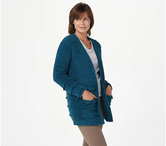 Barefoot Dreams CozyChic Boardwalk Cardigan | QVC
