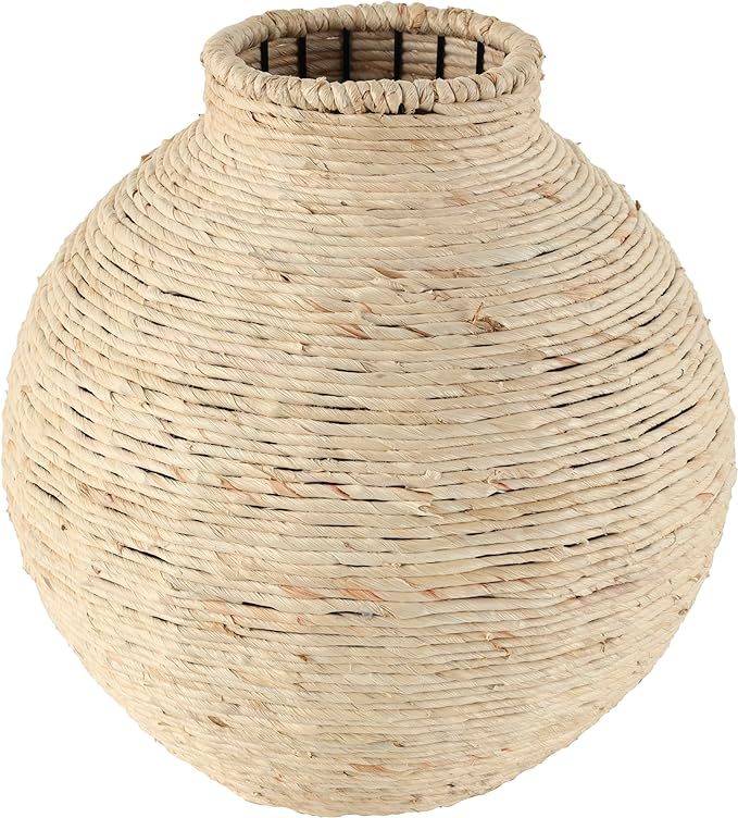 Deco 79 Seagrass Handmade Decorative Vase Wrapped Centerpiece Vase, Vase for Home Decoration 13" ... | Amazon (US)