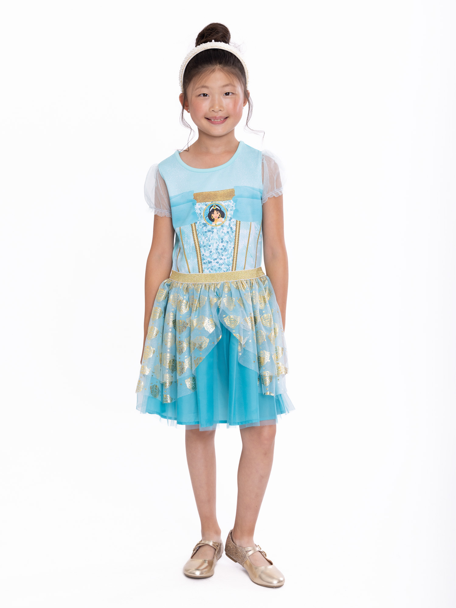 Disney Princess Girls Jasmine Cosplay Dress, Sizes 4-16 | Walmart (US)