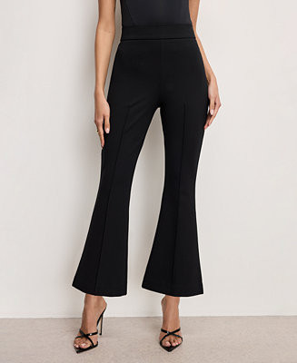 Women's Soft-Stretch Ponte Kick-Flare Pants, Regular & Plus Size | Macy's