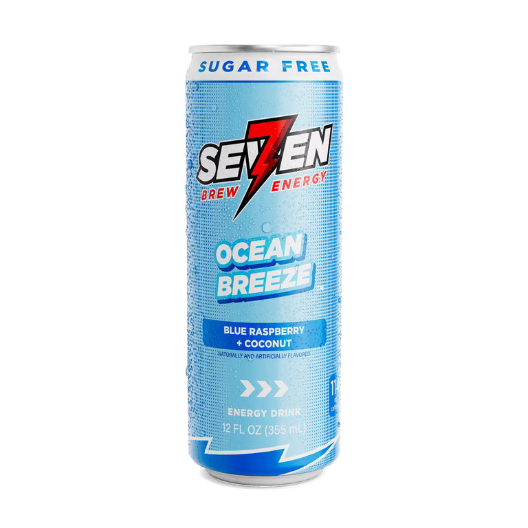 7 Brew Energy Drink, Ocean Breeze Sugar Free (12 fl oz.) | Walmart (US)