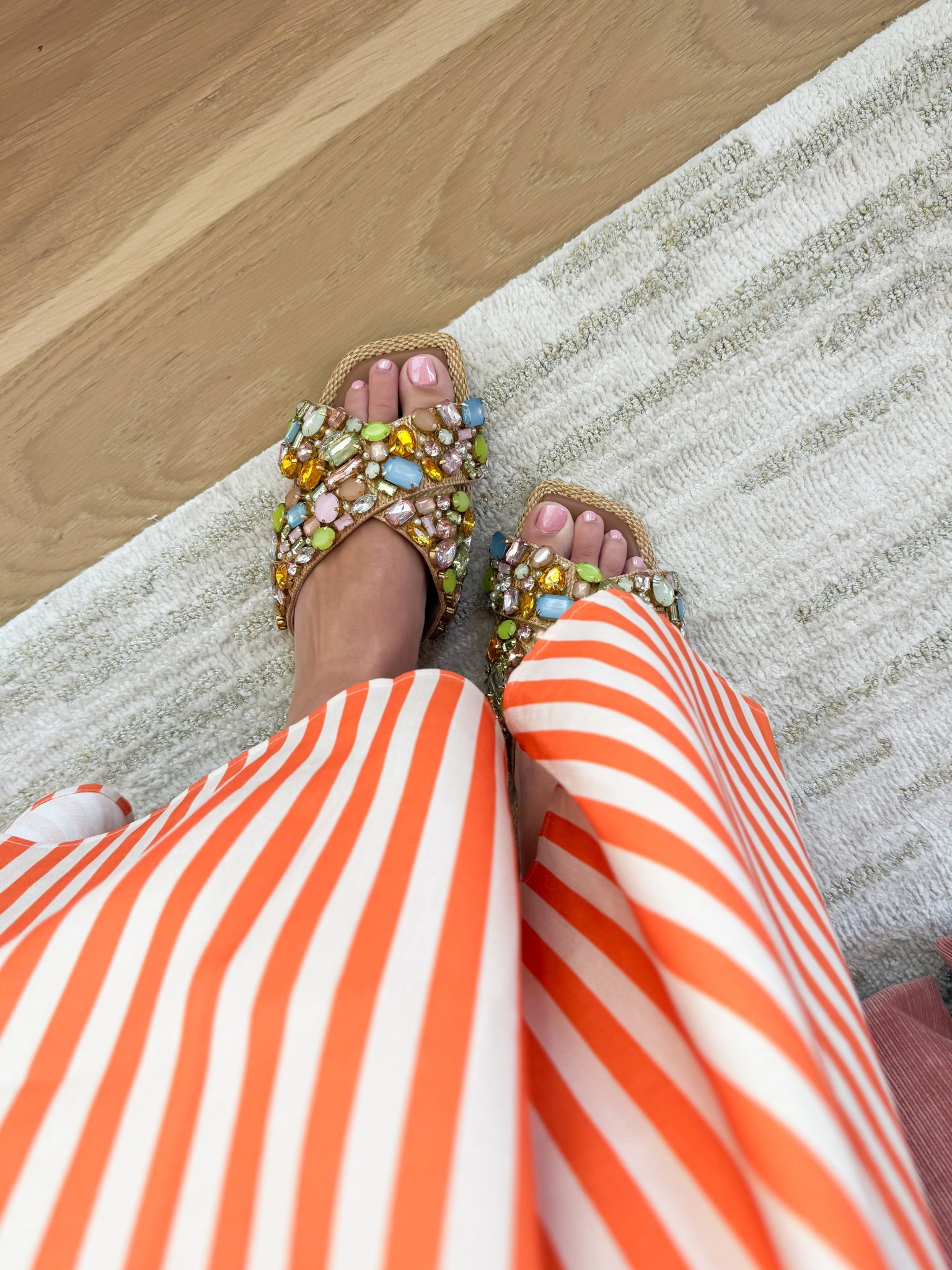 Obsessed with these rhinestone sandals  

#LTKTravel #LTKootd