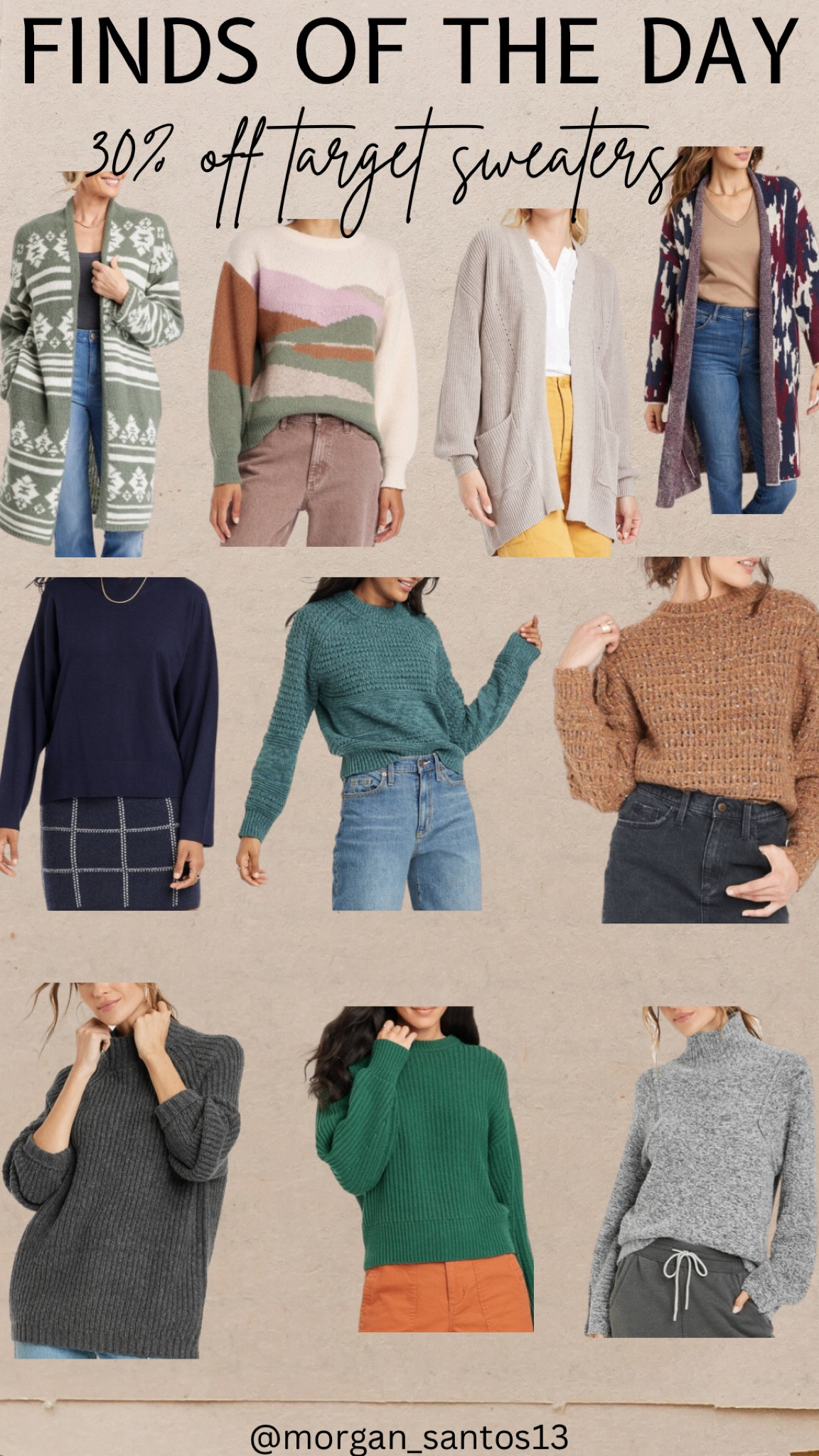 30% off sweaters

#LTKSeasonal #LTKsalealert #LTKunder50