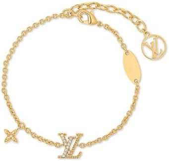ceyfey Designer 18k Gold -Tone Bracelet with Star and Logo Charms,Luxury Fashion Jewelry | Amazon (US)