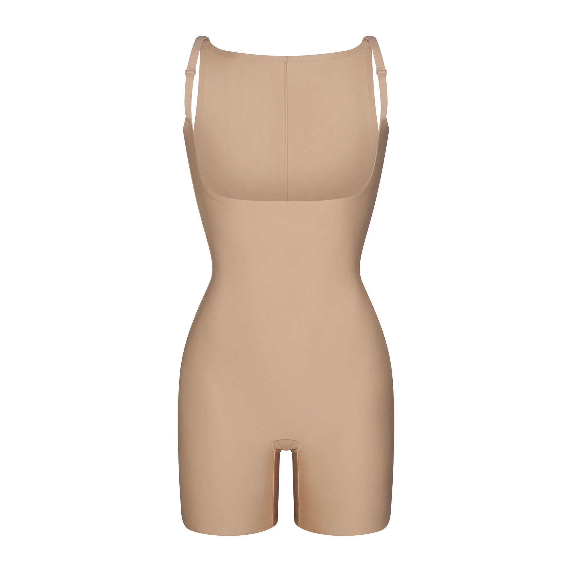 SKIMS BODY CORE SCULPT BACK SMOOTHING OPEN BUST MID THIGH BODYSUIT | CLAY | SKIMS | SKIMS (US)