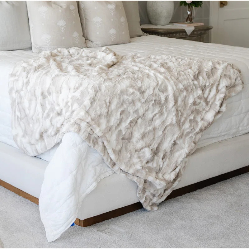 Graced Soft Luxuries  Double Sided Faux Fur Throw Blanket, Multiple Colors & Reviews | Wayfair | Wayfair North America