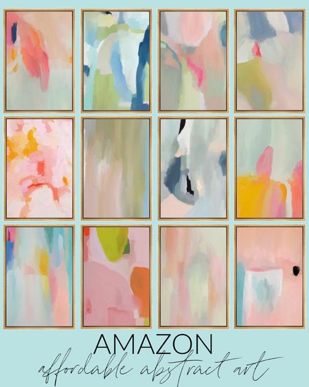 In love with this affordable framed abstract art from Amazon! There are 40 pieces of colorful art to choose from and each come in two sizes and three frame color options! I think they’d be stunning in a grouping for a gallery wall, in a nursery, in a hallway over a console table, or really anywhere you need a pop of color! . 

#amazonhome art, wall decor, Amazon finds, coastal style, nursery art, bathroom art, bedroom art

#ltkhome #ltkseasonal #ltkfindsunder50 #ltkfindsunder100 #ltkstyletip #ltksalealert #ltkkids #ltkfamily 

#LTKSeasonal #LTKhome #LTKfindsunder100
