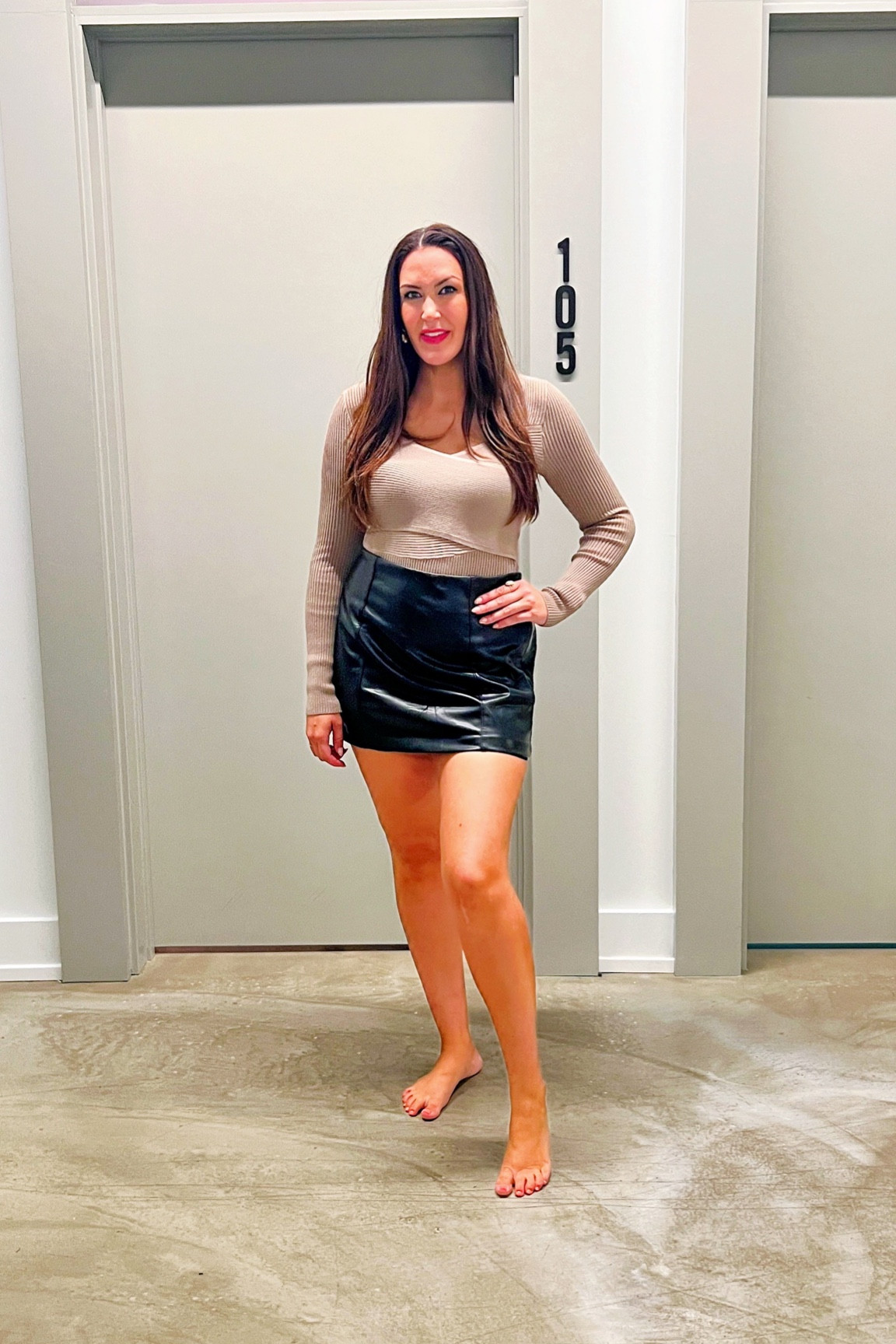 Sweater body suit + vegan leather mini skort. The perfect fall outfit from Abercrombie on the exclusive LTK Sale, only available here today through Sunday! Discount code is stackable ✨

#LTKSeasonal #LTKSale #LTKsalealert