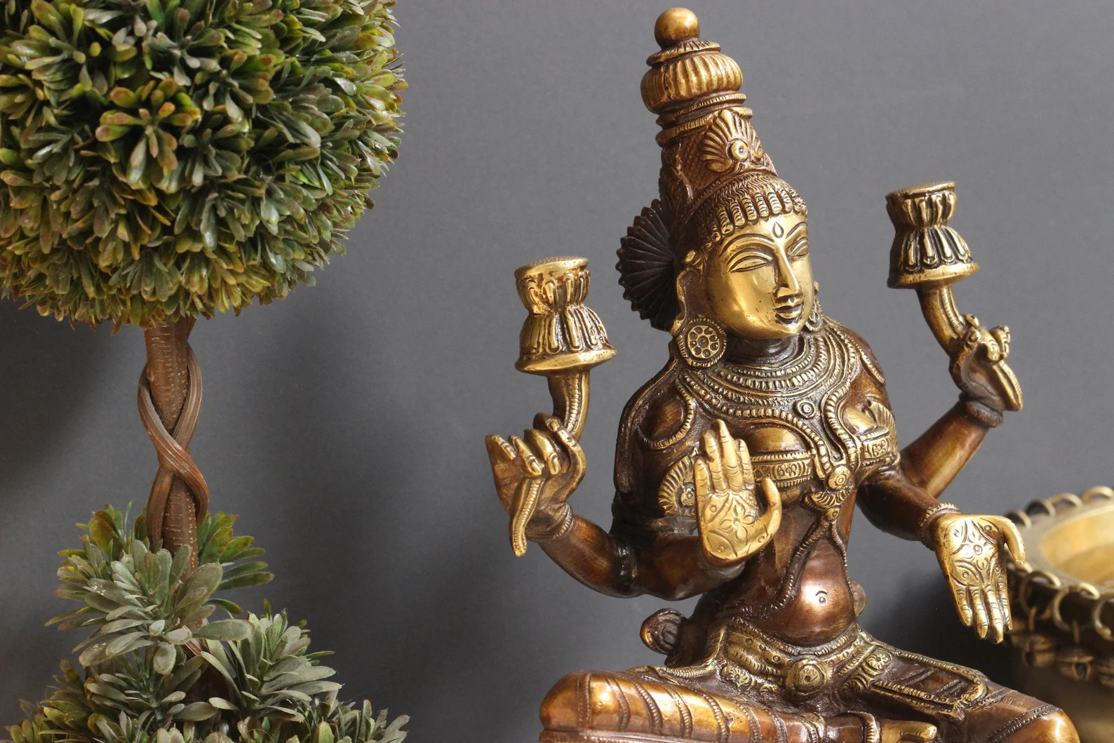 Brass Laxmi Goddess Laxmi Statue Brass Idol Worship | Etsy | Etsy (US)