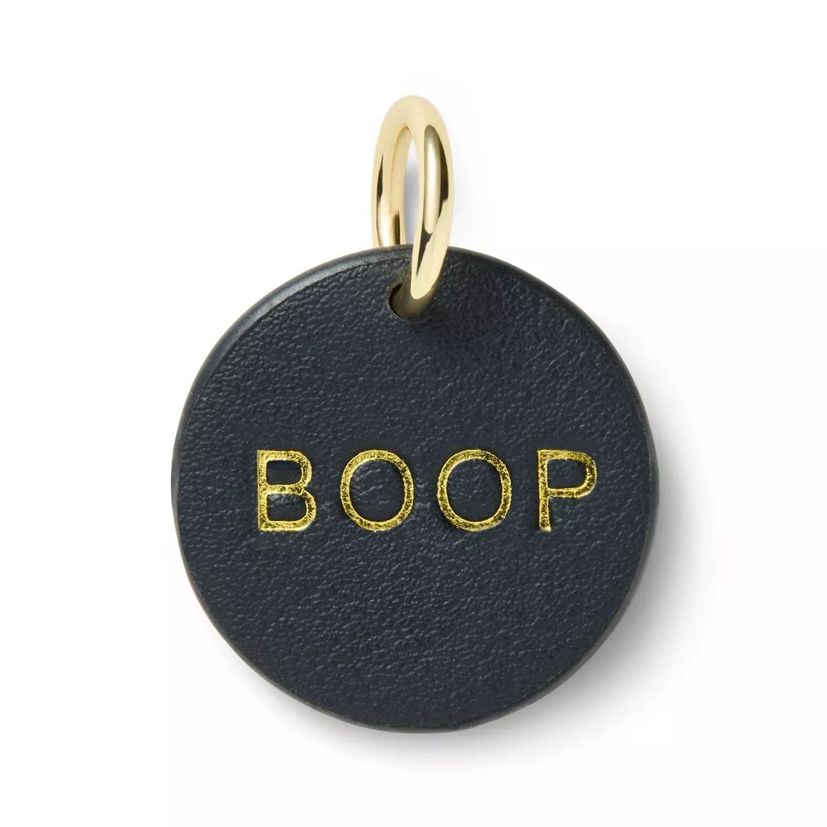 Dog and Cat "BOOP" Collar Tag - Black/Gold - The Cuddle Collab | Target