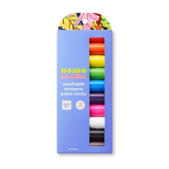 10ct Washable Tempera Paint Sticks - Mondo Llama™ | Target