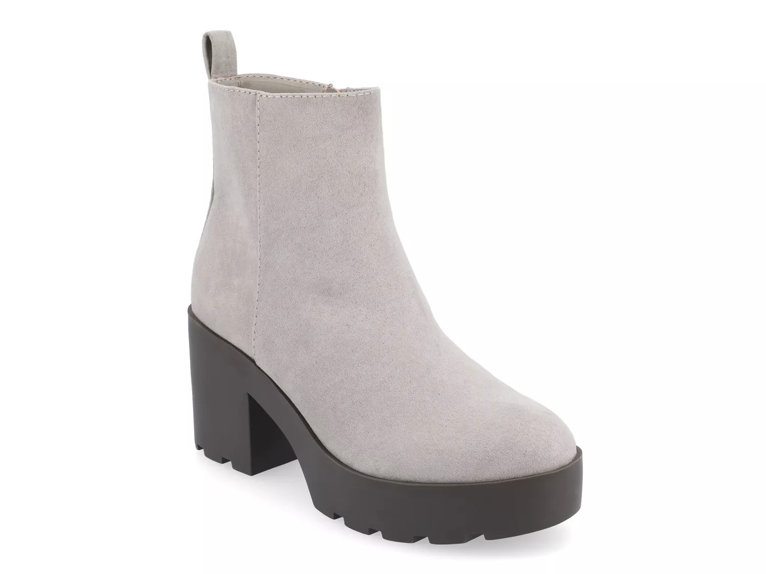 Journee Collection Cassidy Platform Bootie | Women's | Grey | Size 9.5 | Boots | DSW