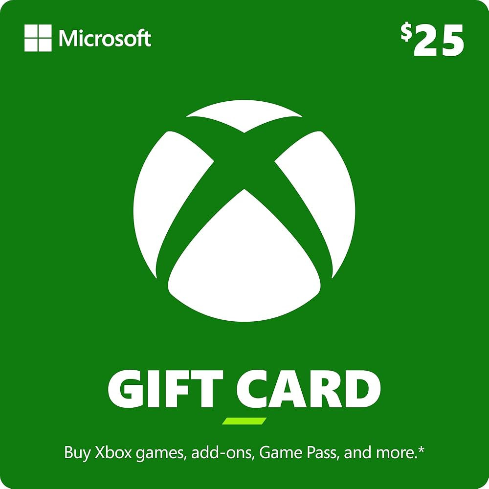 $25 Xbox Gift Card [Digital Code] | Amazon (US)