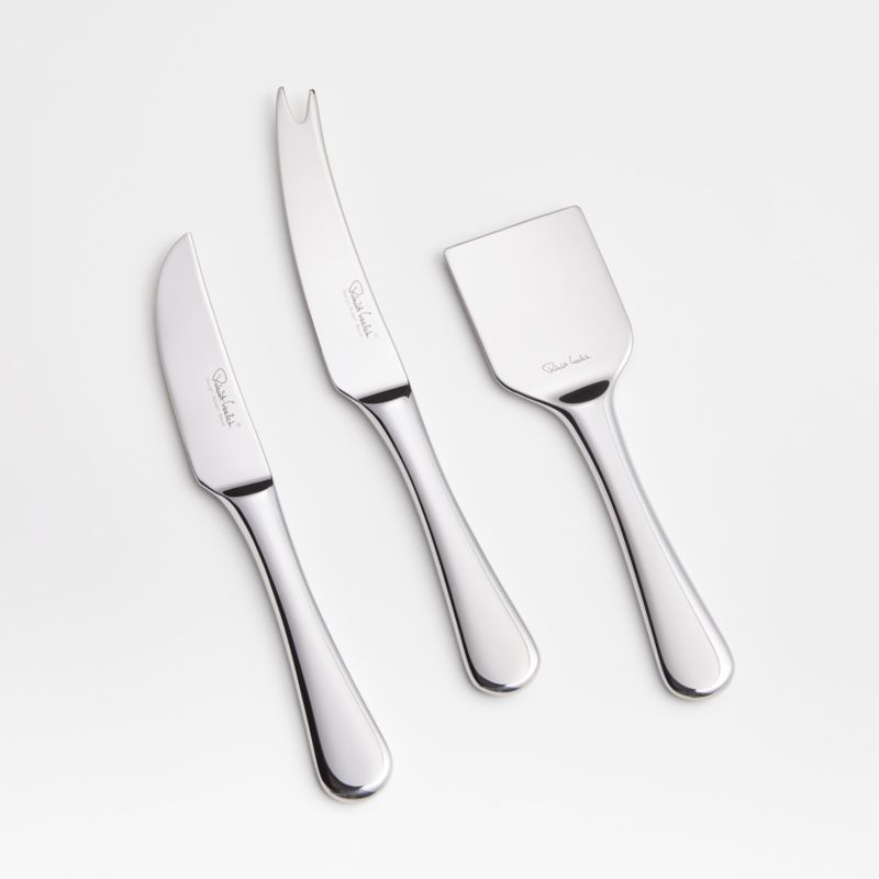 Caesna Cheese Knives, Set of 3 by Robert Welch + Reviews | Crate & Barrel | Crate & Barrel