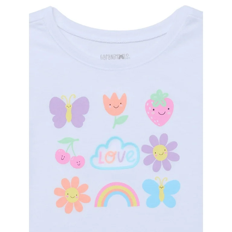 Garanimals Toddler Girl Short Sleeve Graphic T-Shirt, Sizes 18M-5T | Walmart (US)