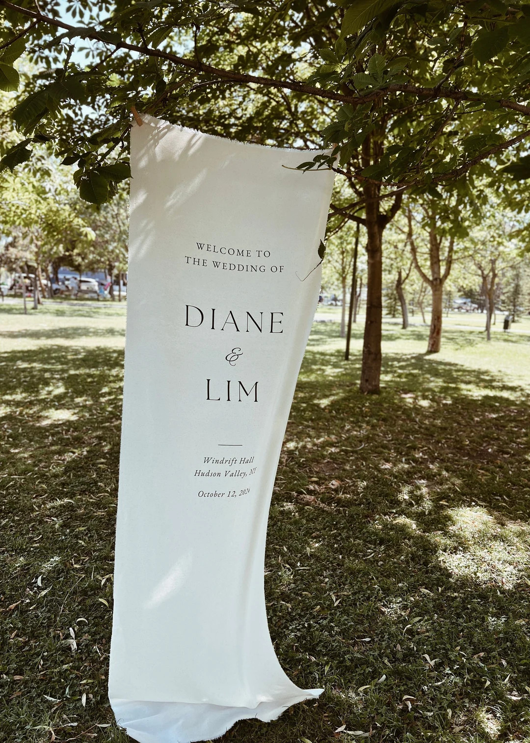 Wedding Fabric Welcome Sign, Fabric Sign, Custom Linen Wedding Signs, Modern Wedding Welcome Sign... | Etsy (US)