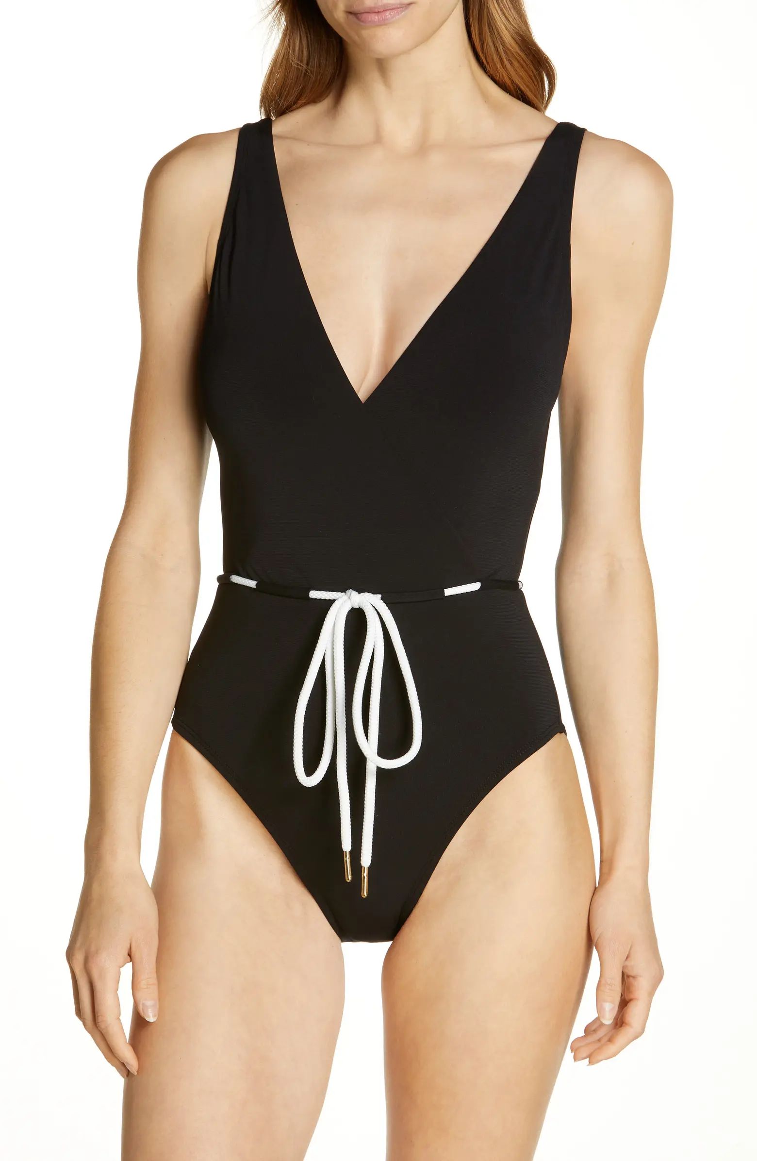 Emma Tie Waist One-Piece Swimsuit | Nordstrom
