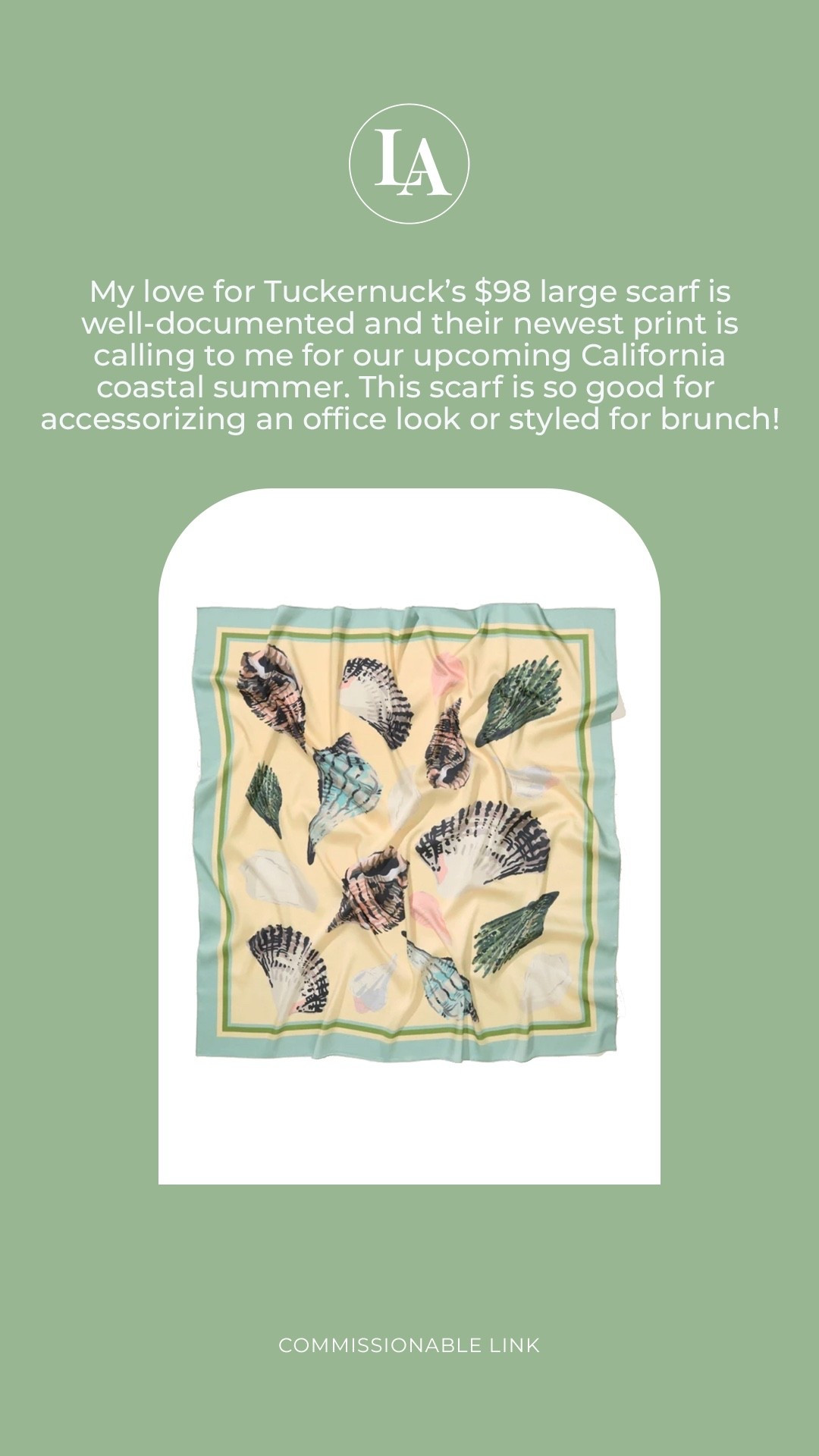 Tuckernuck Painted Shells Large Scarf 