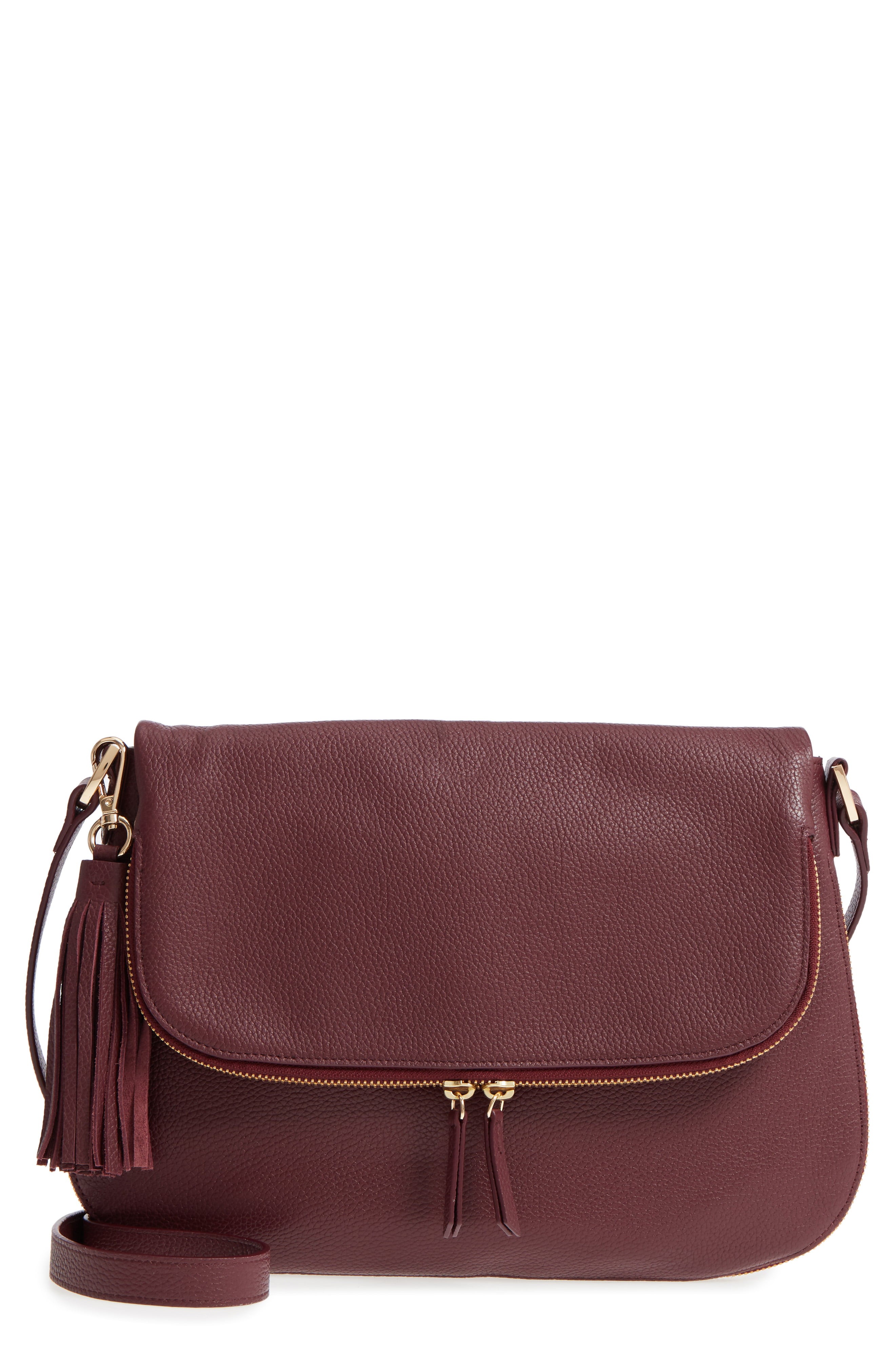 Nordstrom Kara Leather Expandable Crossbody Bag | Nordstrom