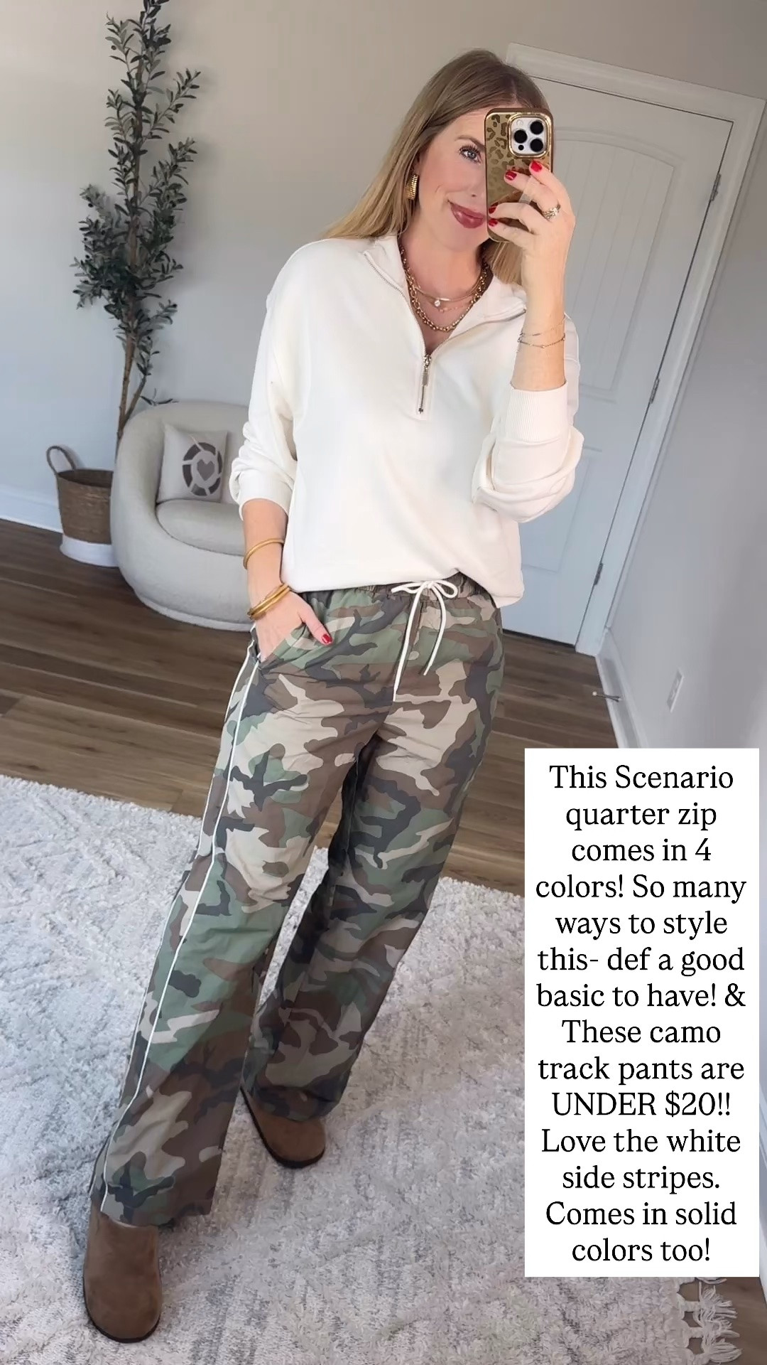 Walmart try on, Walmart outfit, scenario, camo track pants