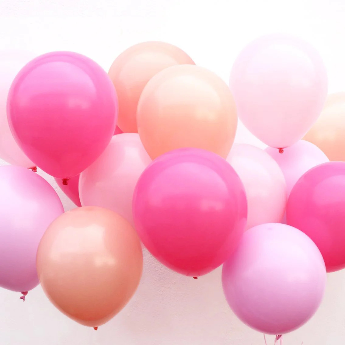 Assorted Shades of Rose Balloons | Ellie and Piper