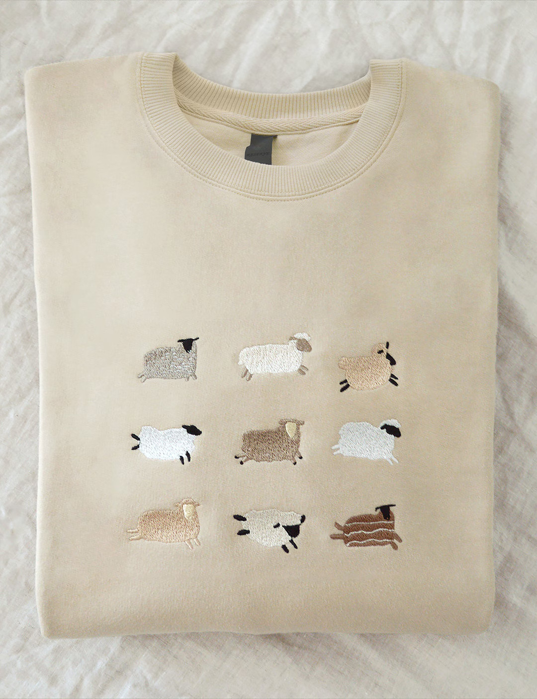 Lost Sheep Embroidered Sweatshirt, Jesus Leaves the 99, the Lord is My Shepherd Crewneck, Psalm 2... | Etsy (US)