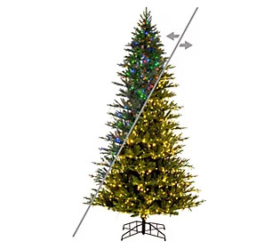 Fraser Hill Farm Prelit 7.5' Canyon Pine Christmas Tree - QVC.com | QVC