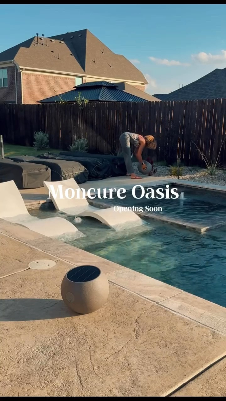 Welcome back to my backyard oasis!

Im ready to pull out every seat, fluff the pillows, set up my umbrellas, and make sure every corner feels like a summer escape. The pool is crystal clear, and in just a few weeks this space will officially open for long days, warm nights, and all the backyard fun. 

Hey y’all I’m Tanaka a home decor influencer. If you like home decor and simple DIY projects please give me a follow. See something you like comment “Oasis” and I’ll send you a DM to everything that’s available. 

#ingroundpools #ingroundpool #outdooroasis #patiofurniture outdoordiningtable outdoorfurnitureideas patiodecor outdoorliving backyard patiogoals patiomakeover outdoorfurniture poolfun dıyproject backyardoasi