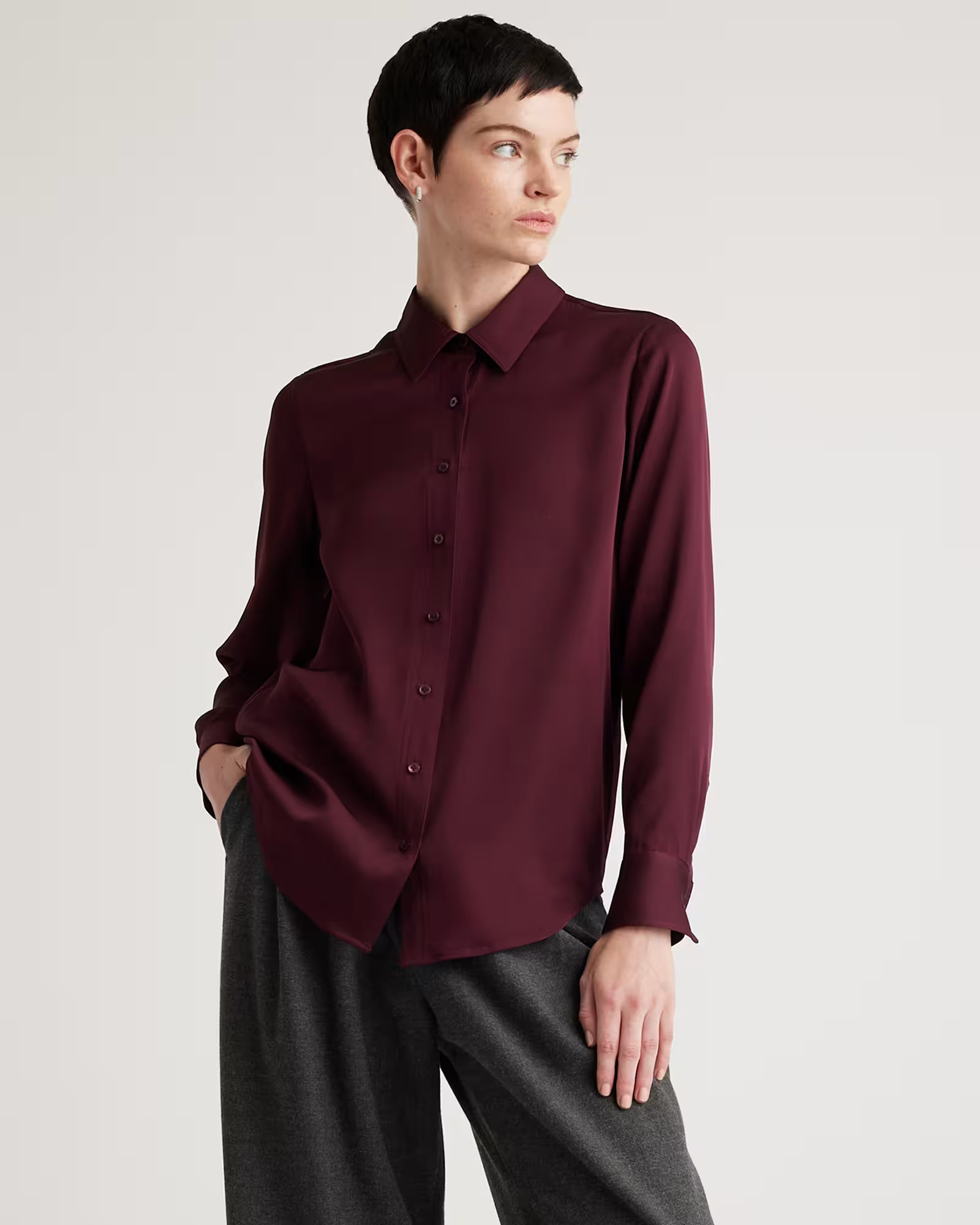 Washable Stretch Silk Blouse | Quince