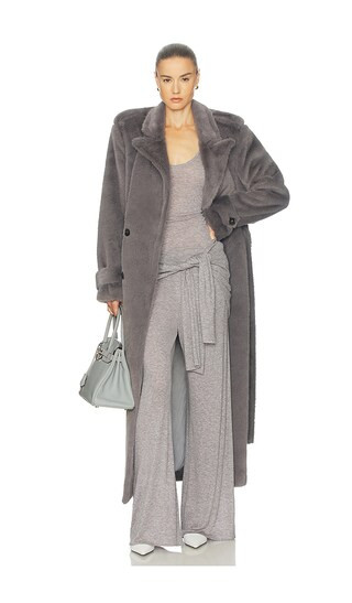 Faux Fur Long Trench | Revolve Clothing (Global)