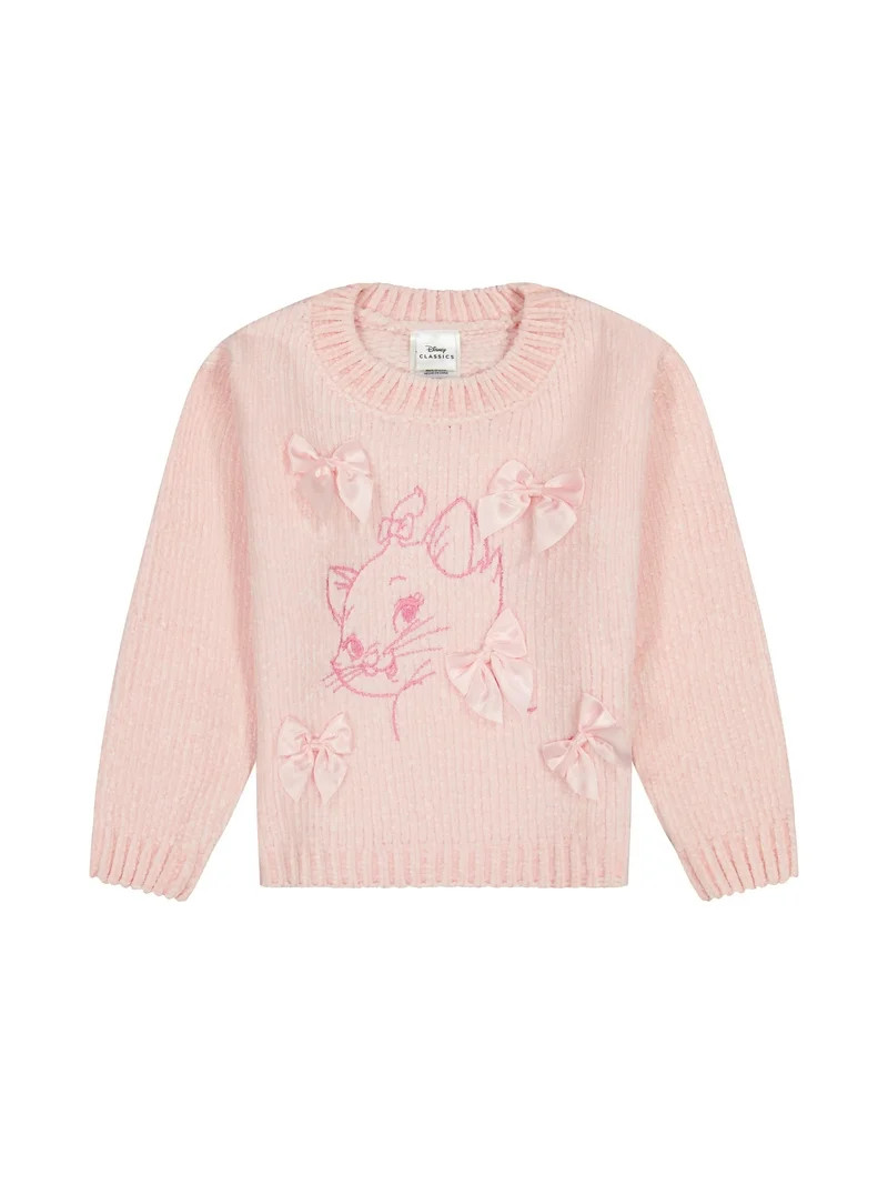 The Aristocats Toddler Girls Chenille Sweater, Sizes 12 Months - 5T | Walmart (US)