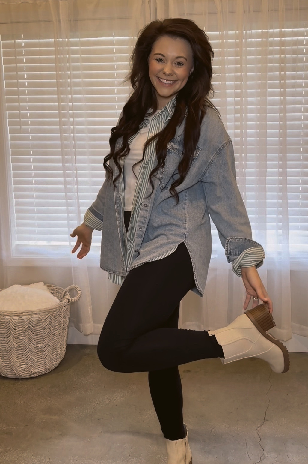 Simple Outfit with layers! Adding laying can spice up leggings like it did here! 

Boots are SODA from Deep South Pout boutique! I linked similar ones! 

#LTKFindsUnder50 #LTKStyleTip #LTKSaleAlert